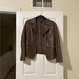 Madeline Chocolate Leather Jacket